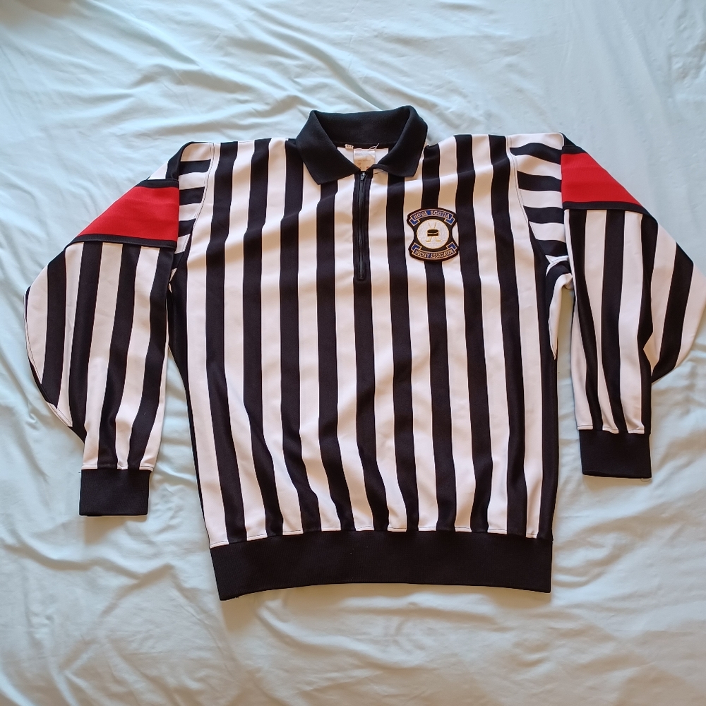 Vintage 1990s Nova Scotia Hockey Association Referee Linesman Jersey CCM